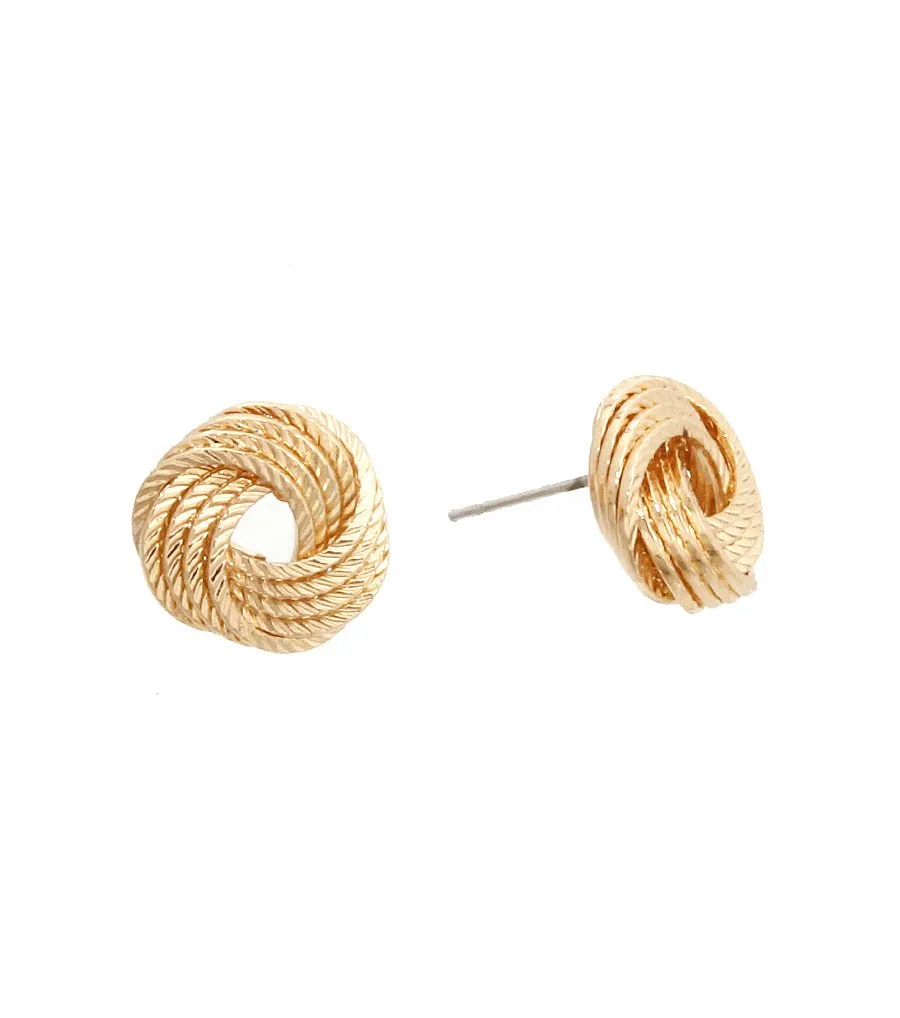 Gold Knot Earrings