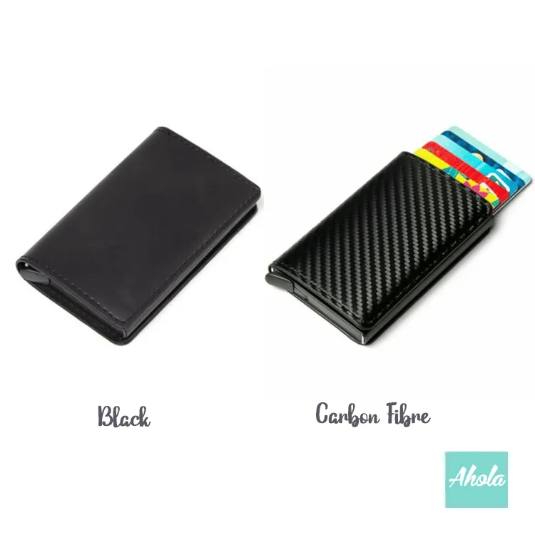 【Gox】RFID Blocking Automatic Popup Card Holder Wallet RFID防盜刷自動彈出卡包