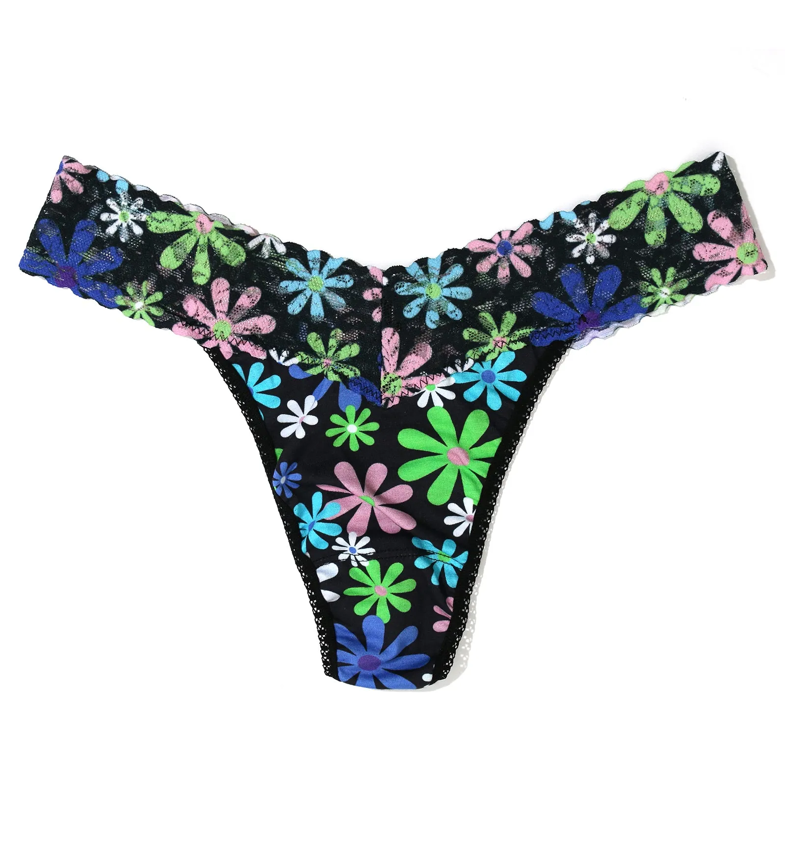 Hanky Panky Printed Organic Cotton Original Rise Thong (PR891801) - Pure Joy