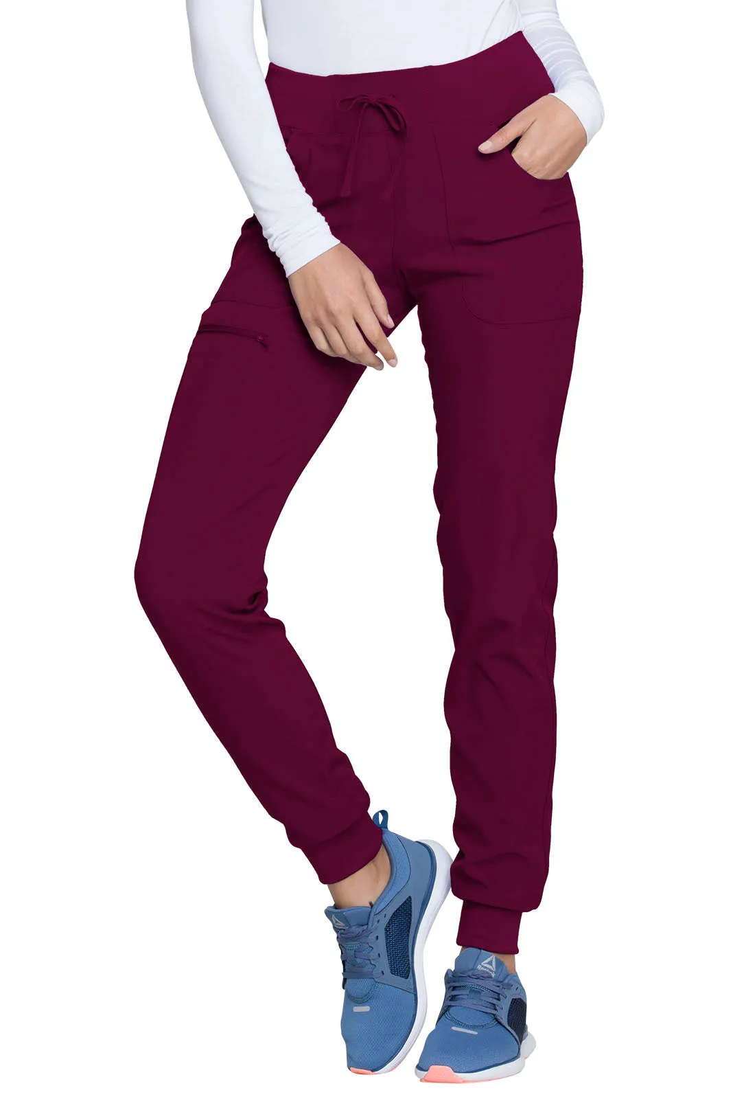 HeartSoul The Jogger Low Rise Tapered Leg Pants Wine