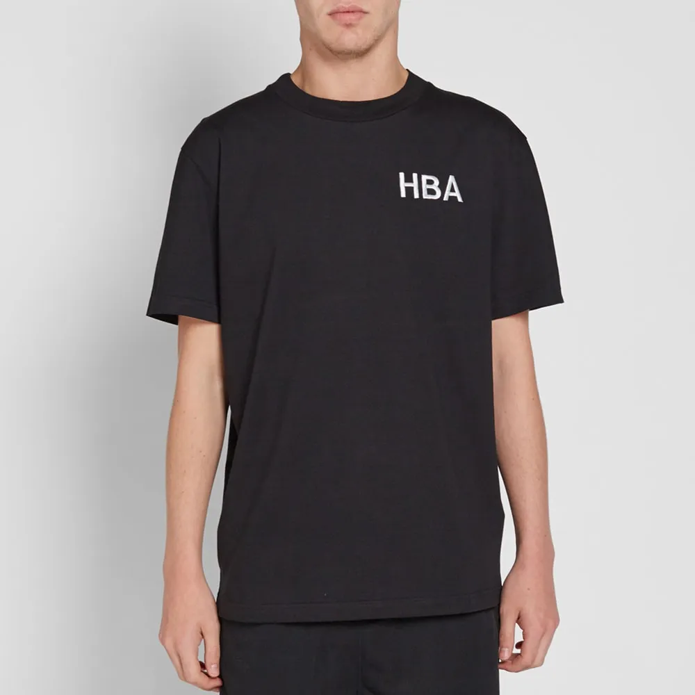 Hood By Air Embroidered Logo TeeBlack