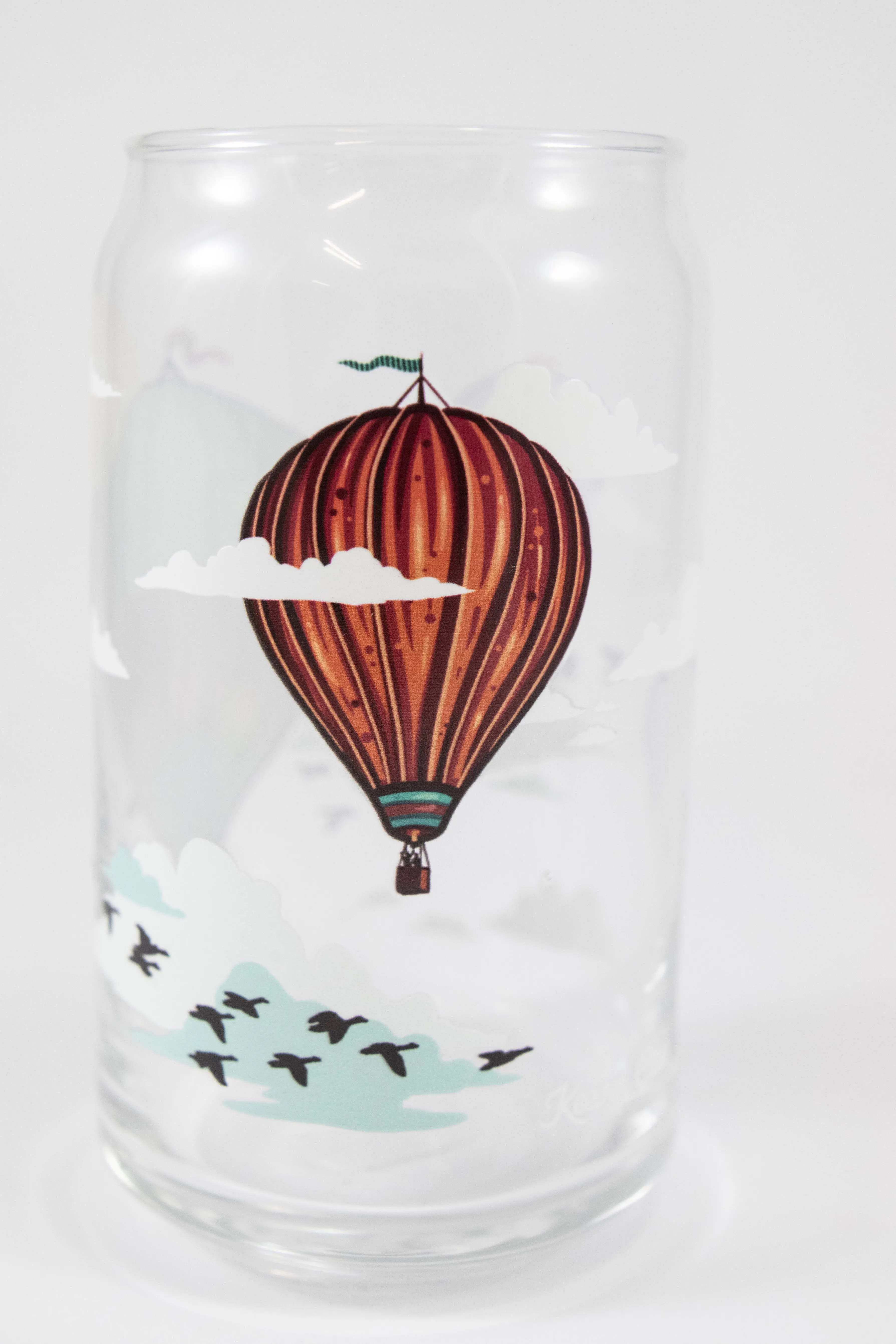 Hot Air Balloon 16oz Beer Glass