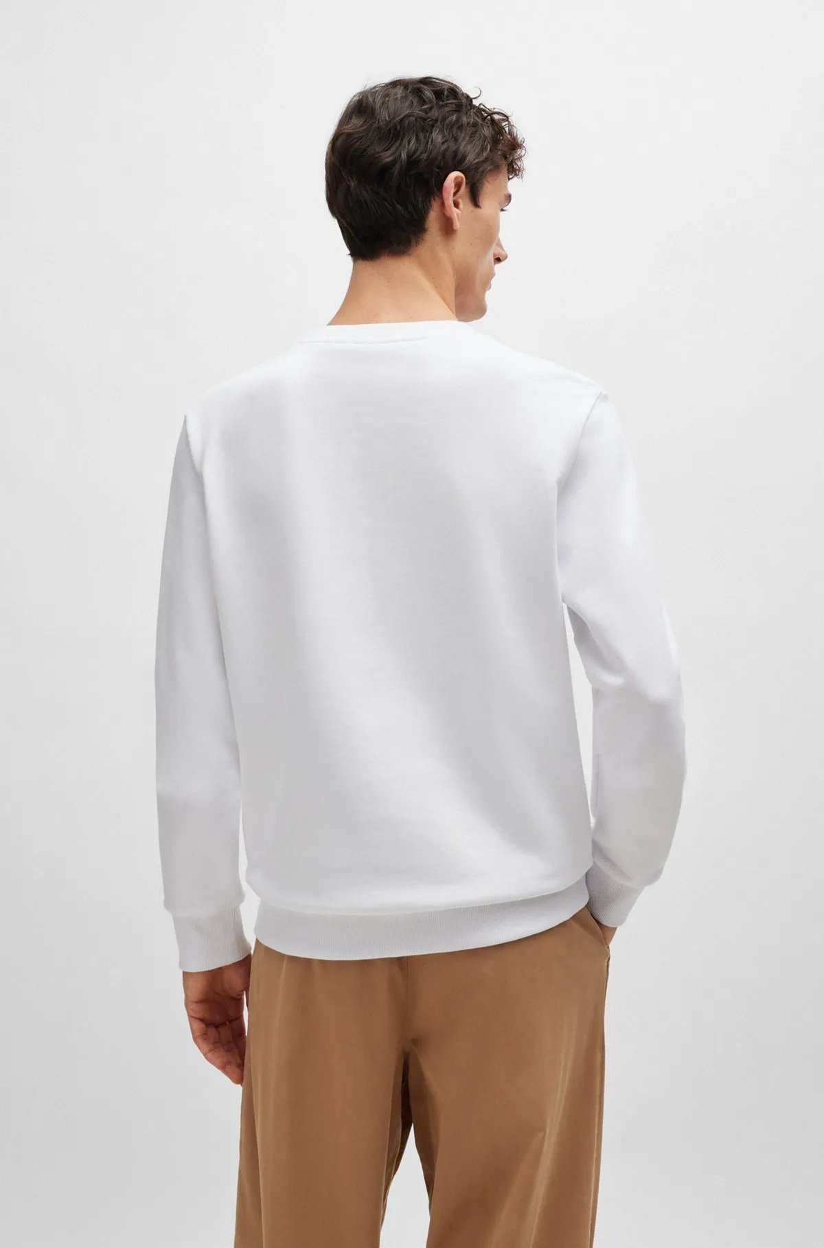 Hugo Boss  |Sweat Street Style Long Sleeves Logo Sweatshirts