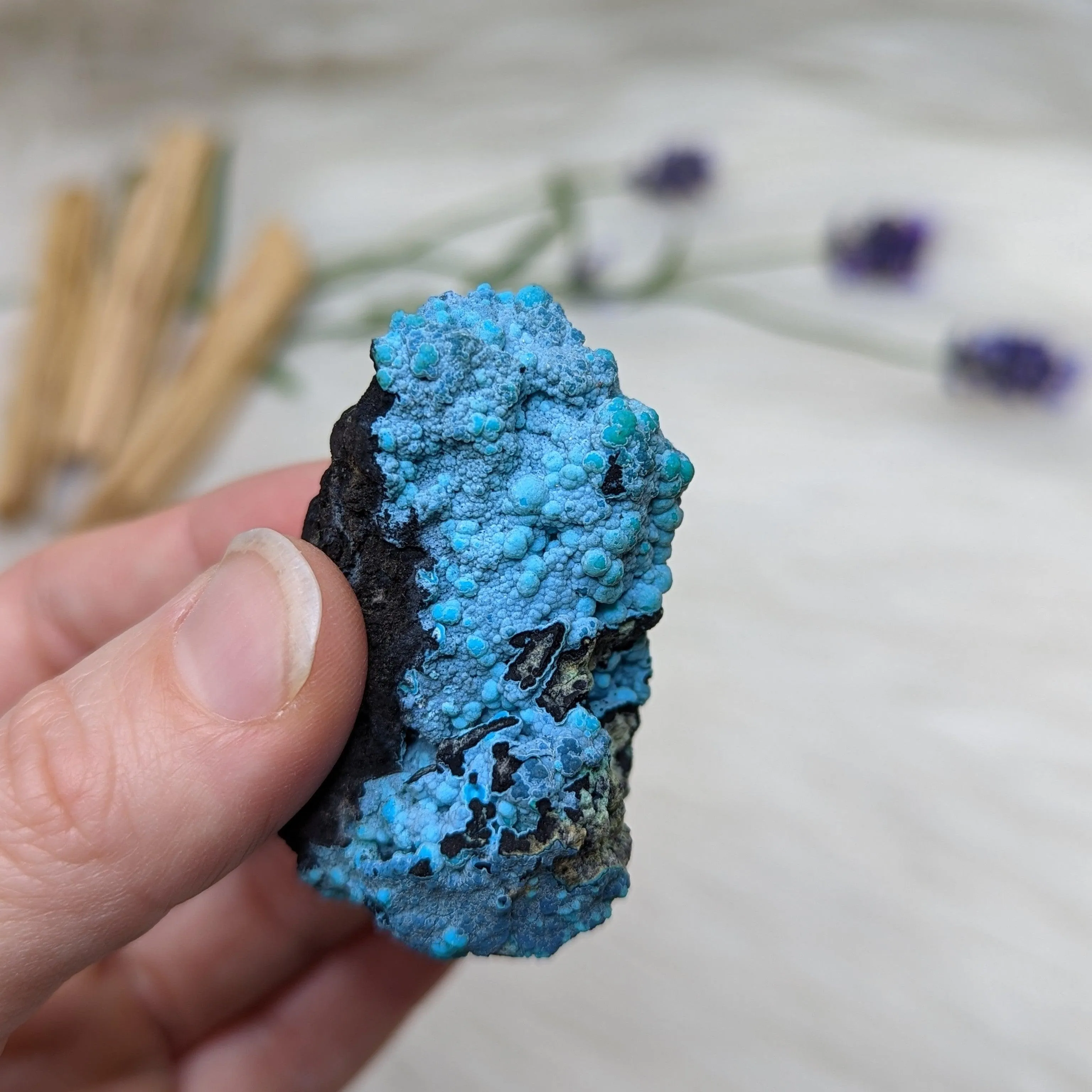 Incredible and Vibrant Blue Natural Chrysocolla Specimen