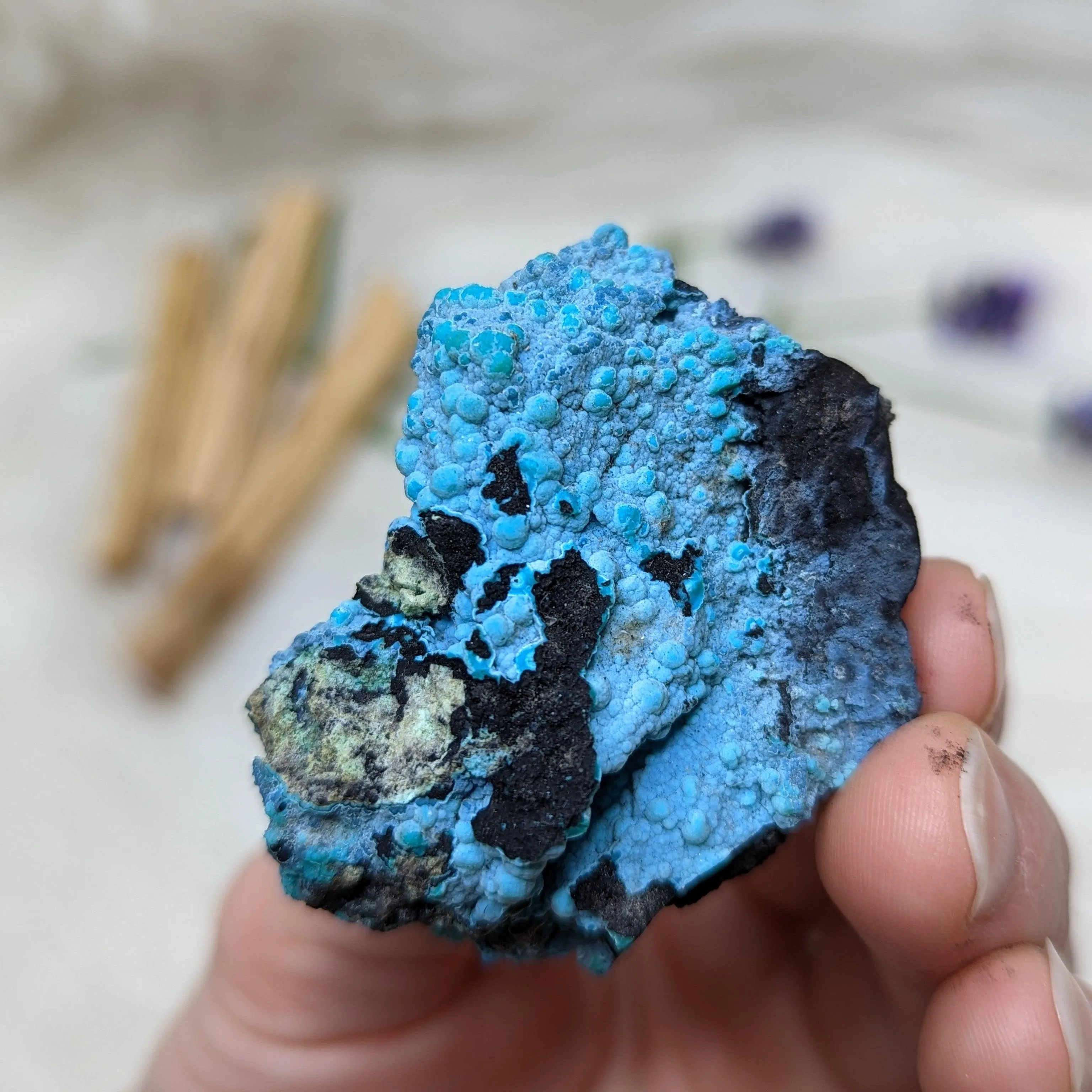 Incredible and Vibrant Blue Natural Chrysocolla Specimen