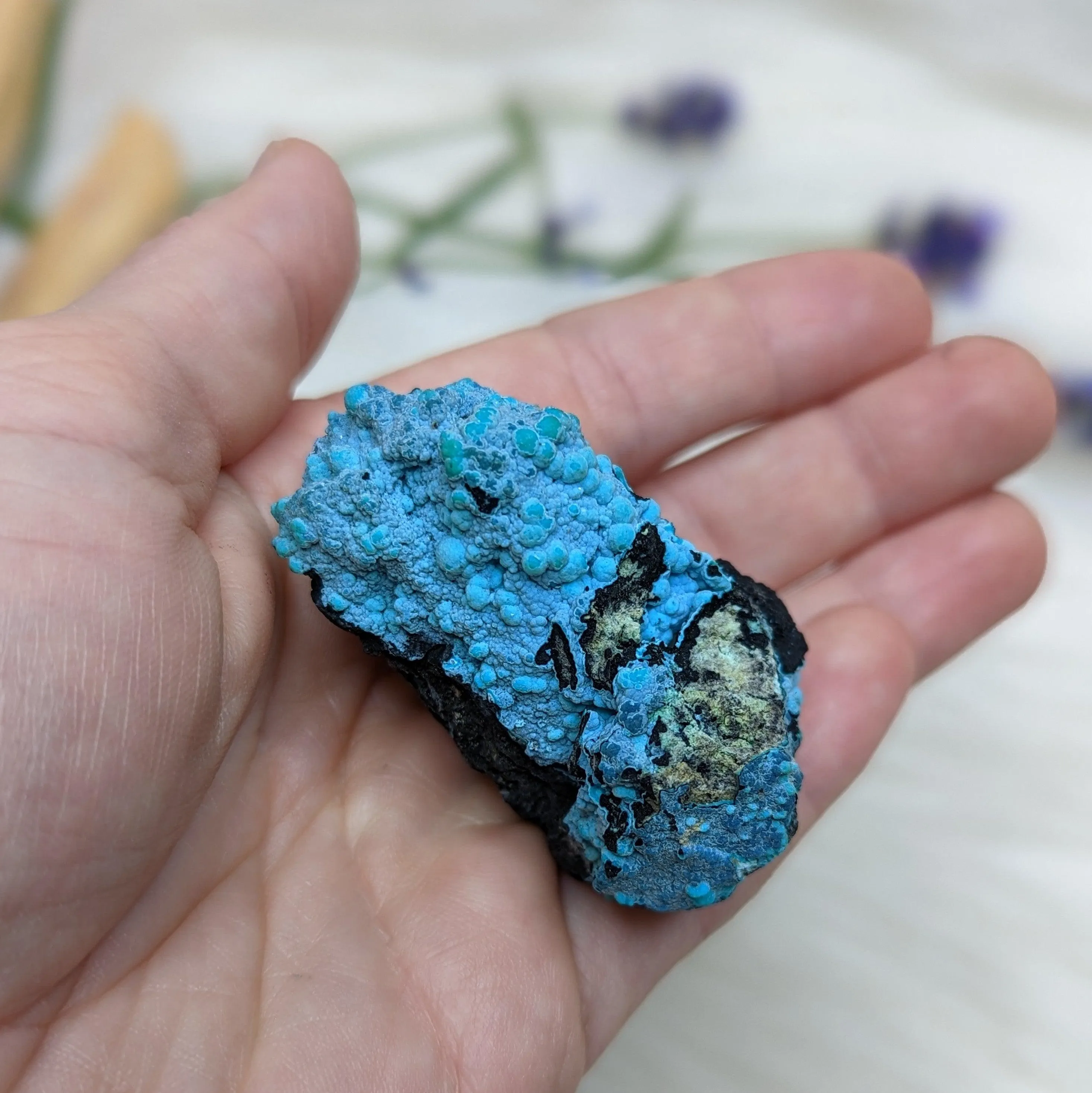 Incredible and Vibrant Blue Natural Chrysocolla Specimen