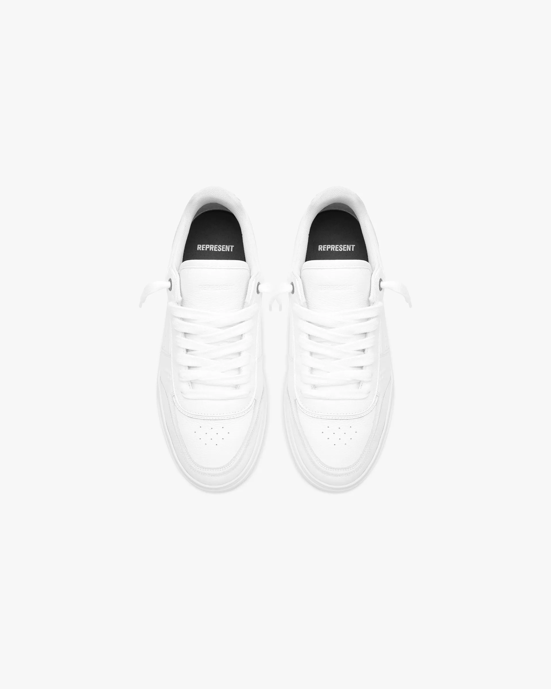 Initial Sneaker - Leather - Flat White