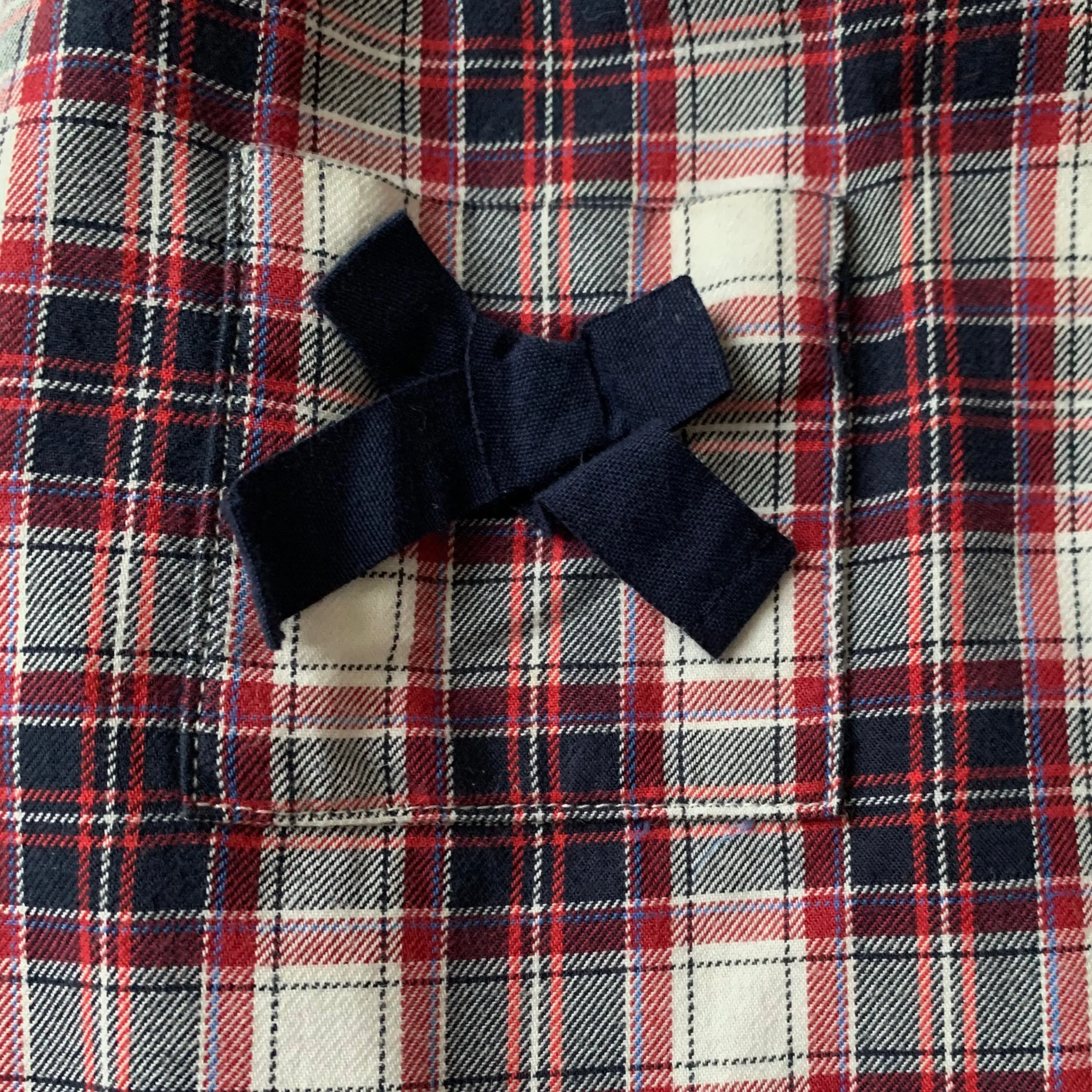 Jacadi Maroon And Navy Tartan Dress: 3 Years