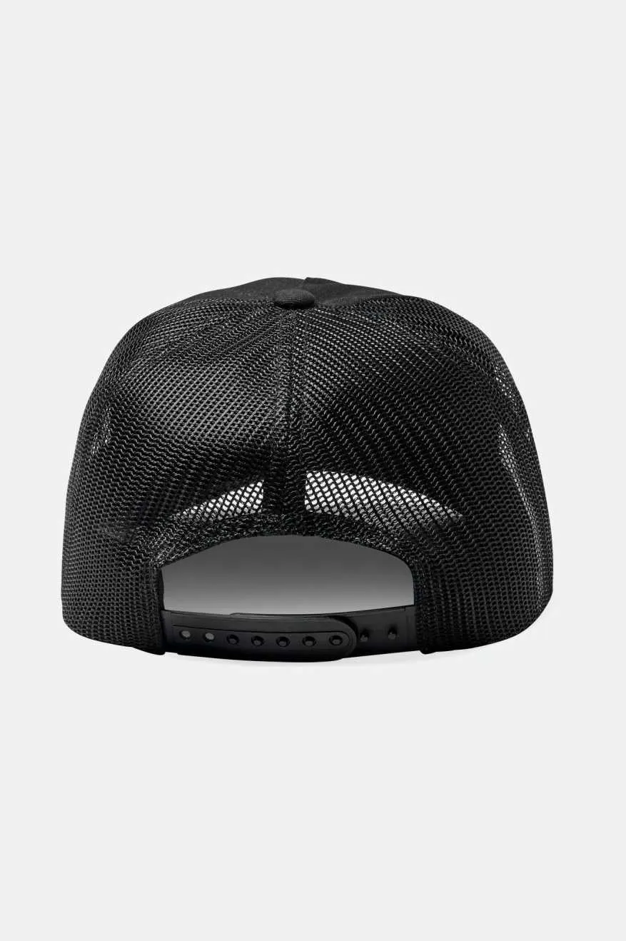 Keaton Netplus Trucker Hat - Black/Black