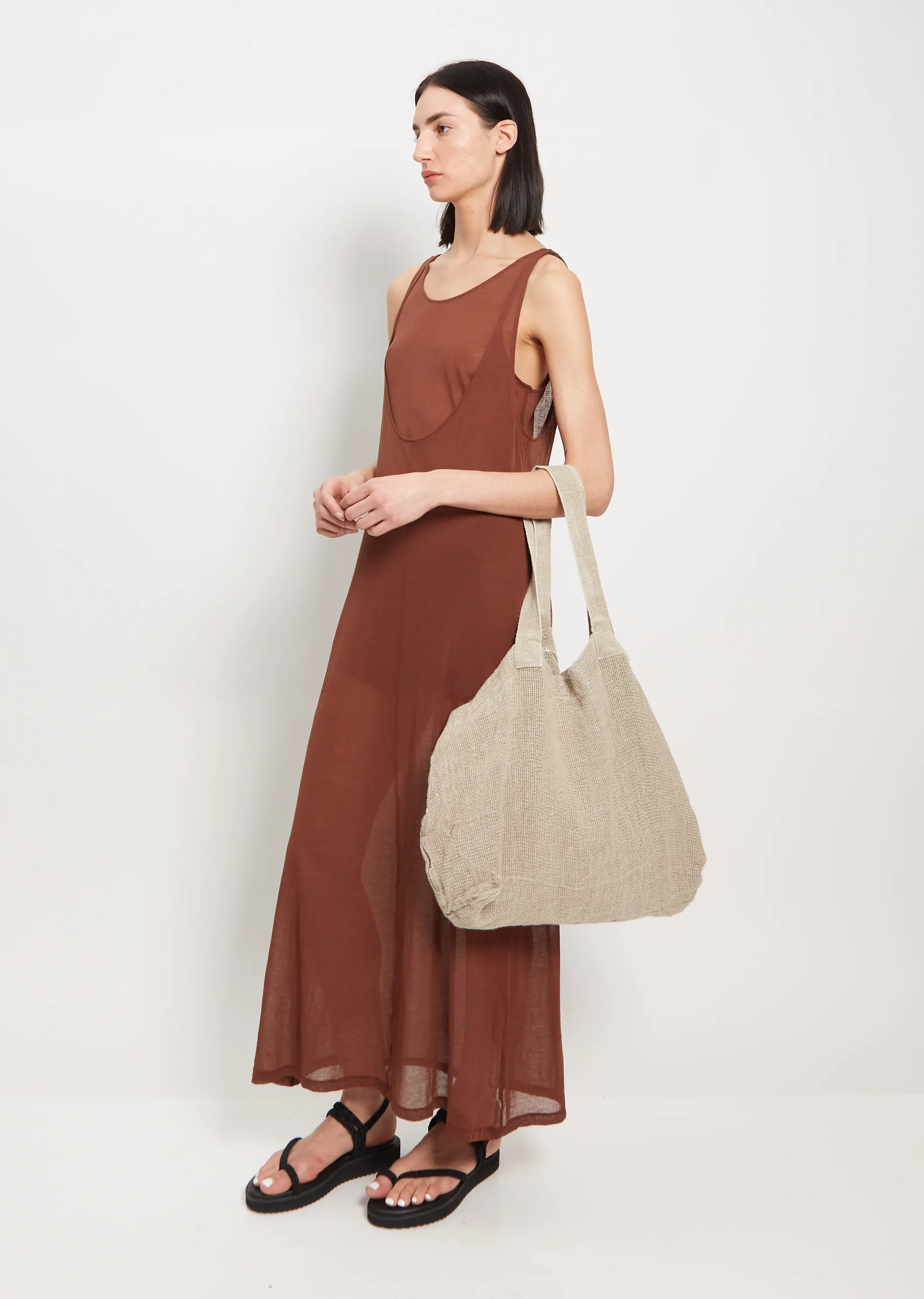 Linen Nomade XL Bag — Natur