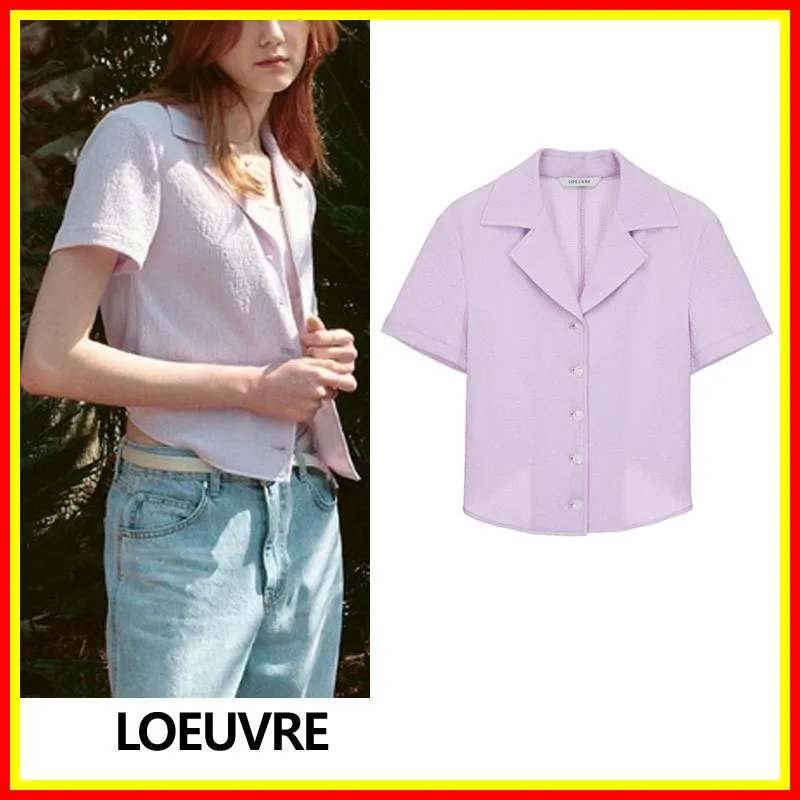 LOEUVRE  |Street Style Short Sleeves Shirts & Blouses