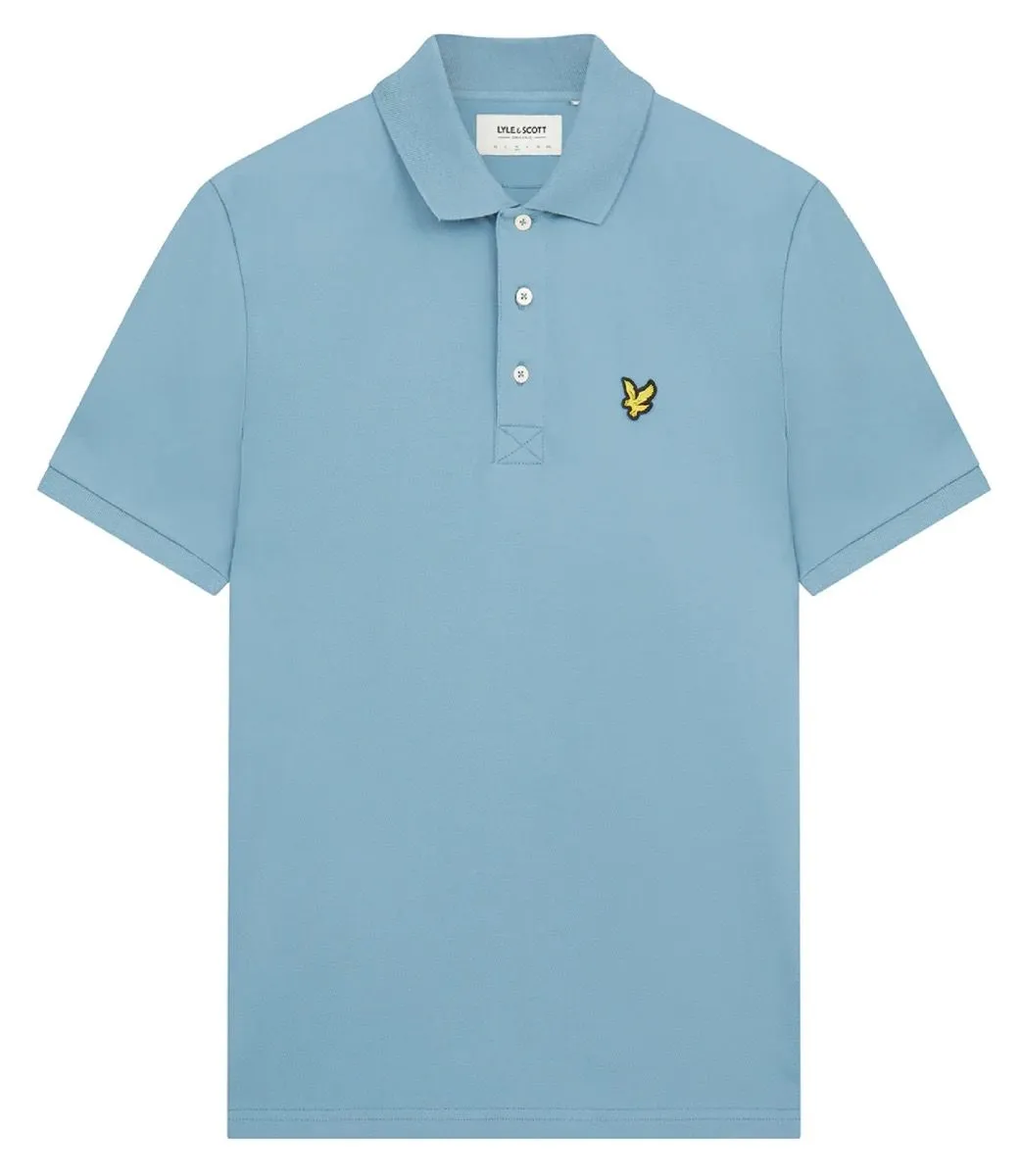 Lyle & Scott Casual Short Sleeve Polo Shirt Skipton Blue