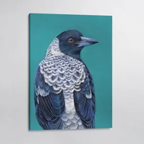 Magdalen the Magpie canvas print