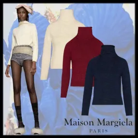 Maison Margiela  |Casual Style Elegant Style V-neck & Crew neck