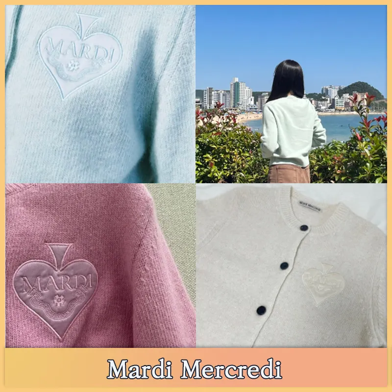 Mardi Mercredi  |Street Style Logo Cardigans