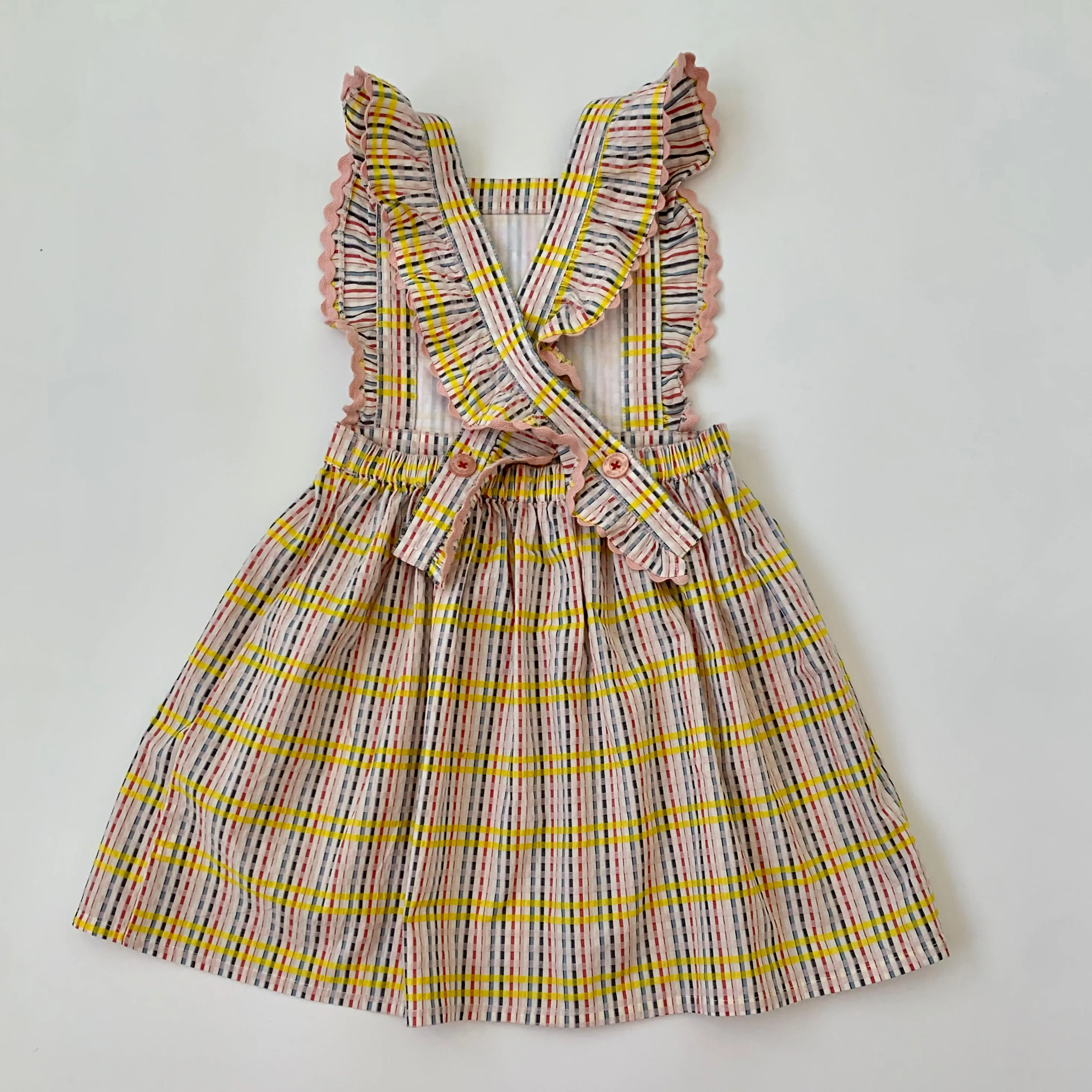 Margherita Check Pinafore Dress: 5 Years