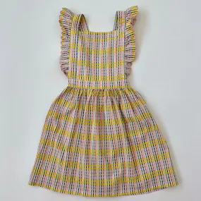 Margherita Check Pinafore Dress: 5 Years