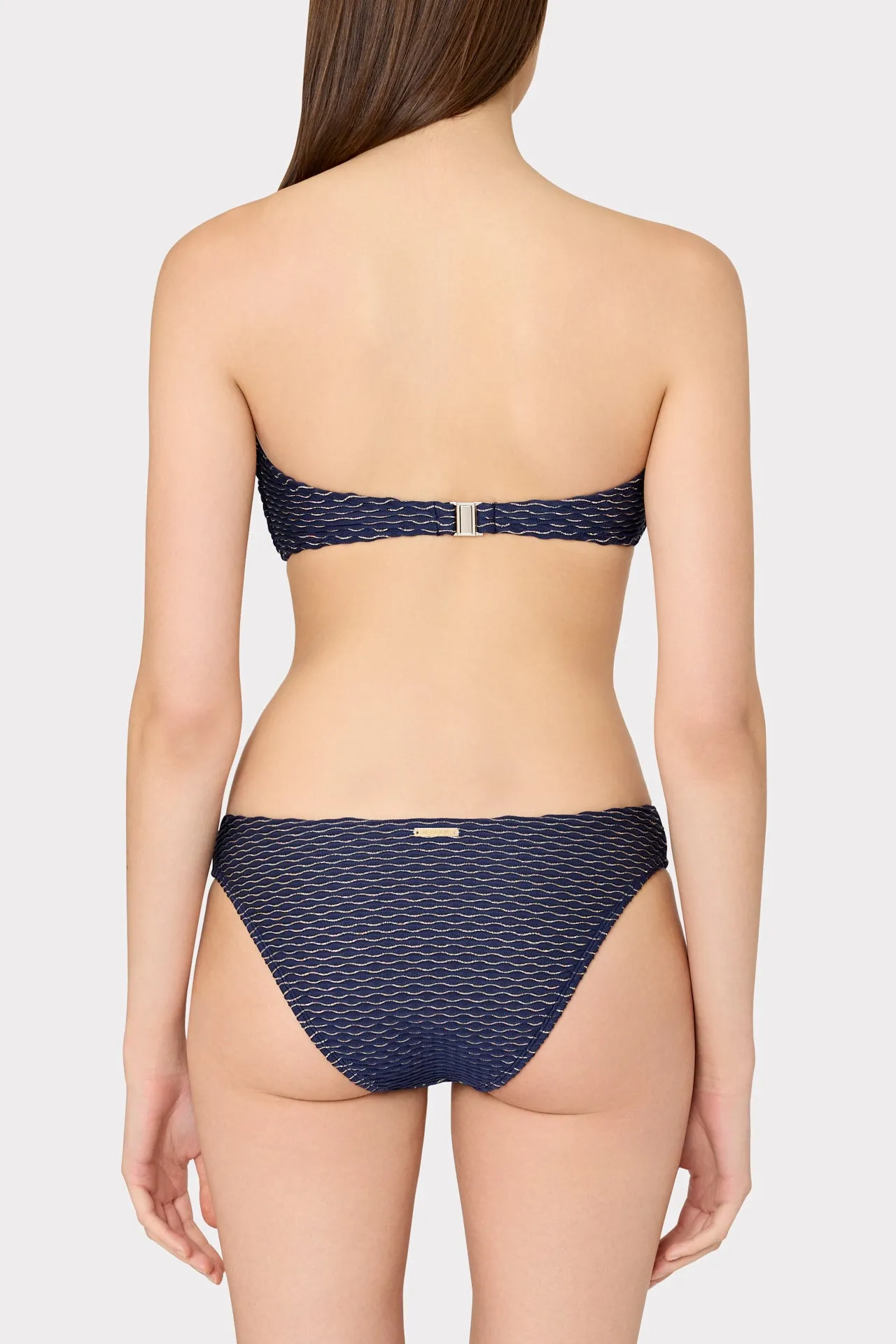 Margot Textured Waves Bikini Bottom