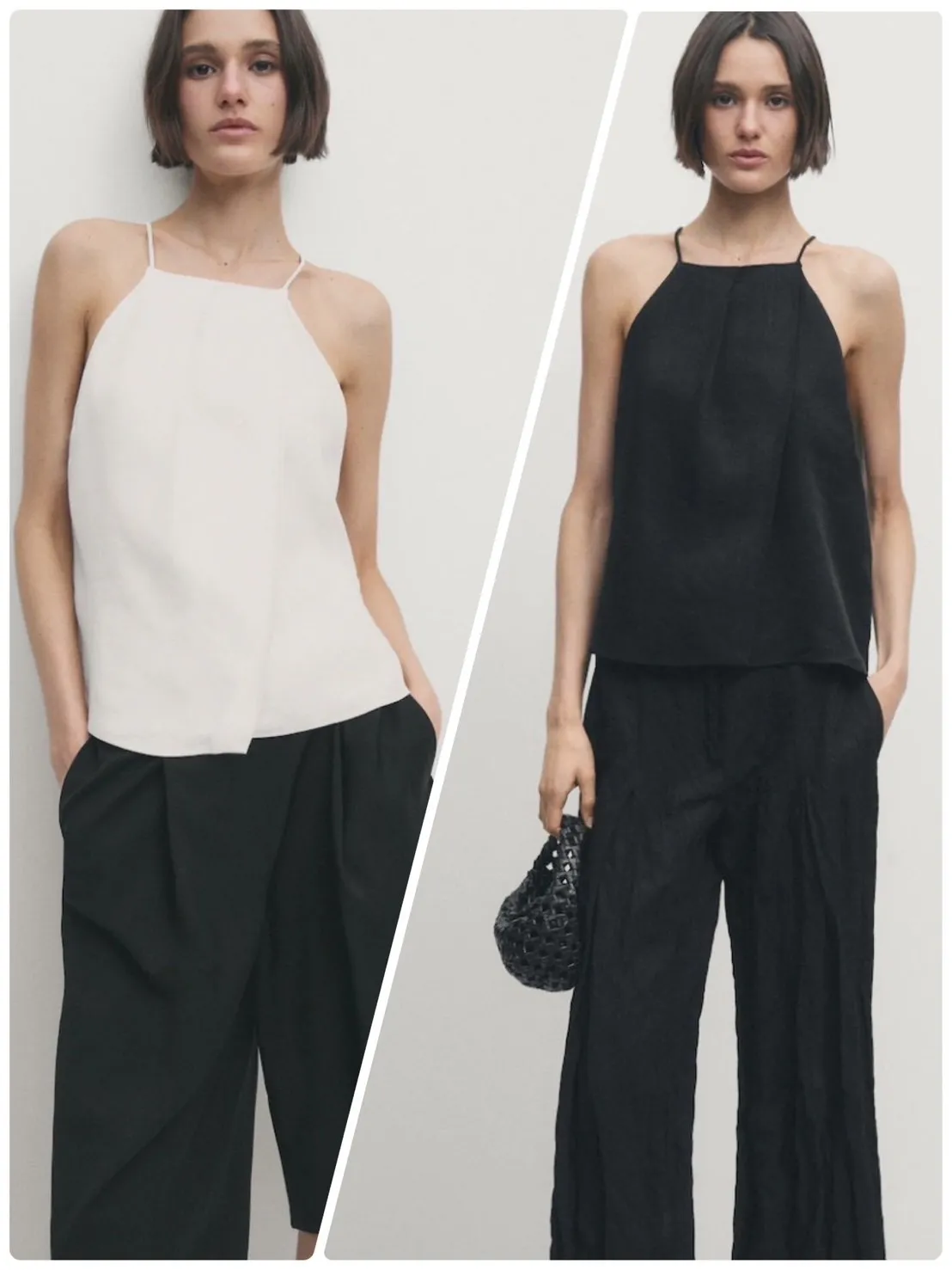 Massimo Dutti  |Casual Style Linen Sleeveless Plain Elegant Style