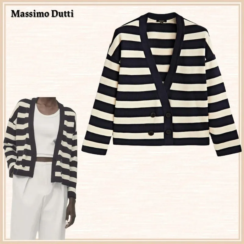 Massimo Dutti  |Casual Style Long Sleeves Plain Cotton Office Style