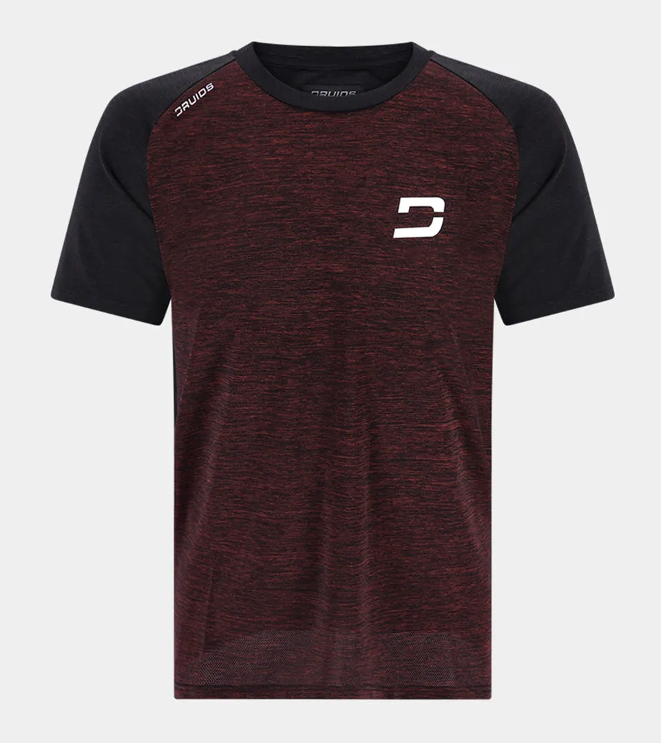 MEN'S HYBRID SPORTS T-SHIRT - RED