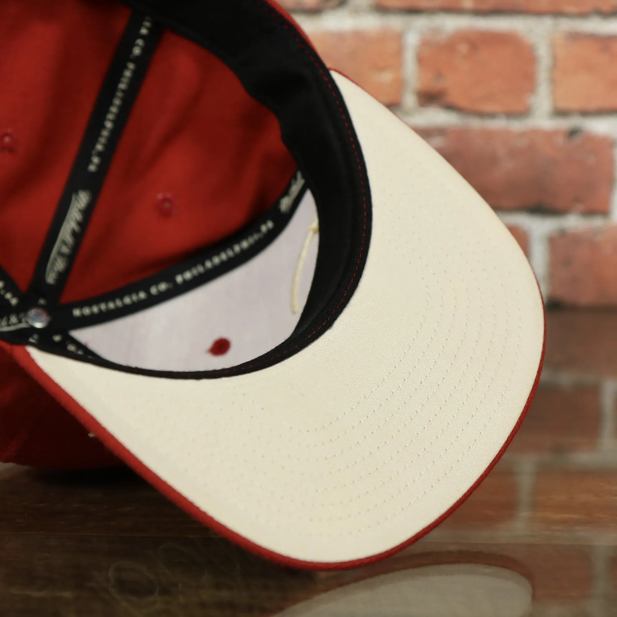 Mitchell and Ness snapback custom  Circa 2010 Athletic Script Maroon / Oatmeal