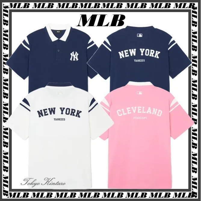 MLB Korea  |Street Style Cotton Logo Polos