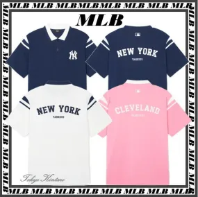 MLB Korea  |Street Style Cotton Logo Polos