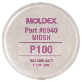 Moldex 8000 Series P100 Particulate Prefilter Disks, 1pr