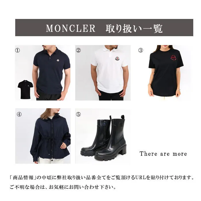 MONCLER  |Street Style Plain Cotton Short Sleeves Logo