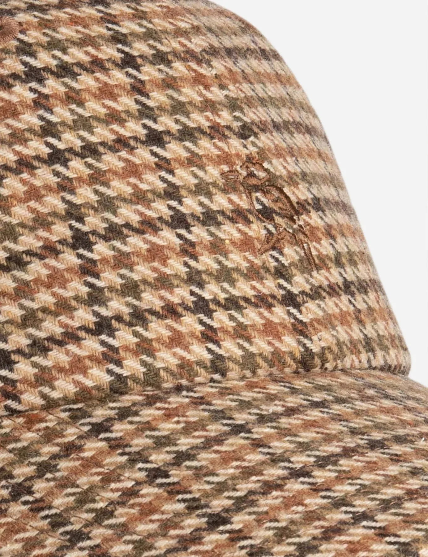 Mr Simple - Rog Dad Cap Brown Houndstooth