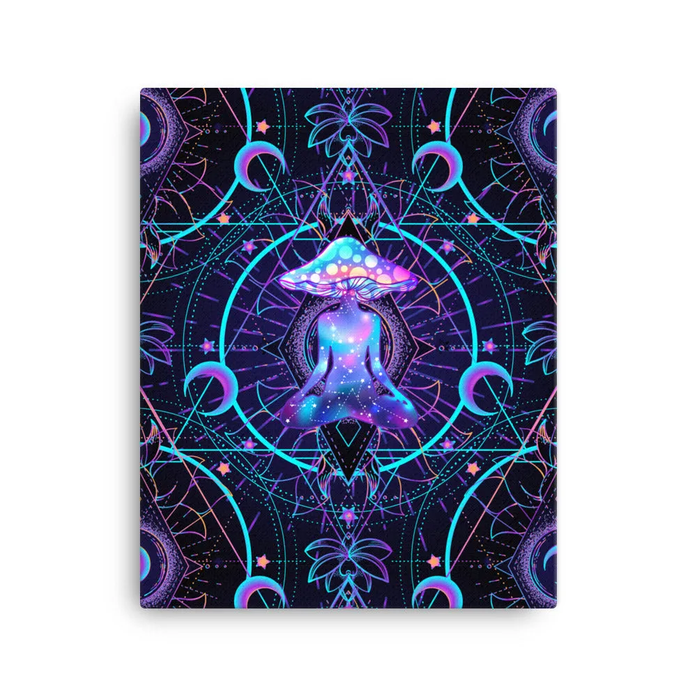 Mushroom Astrology Canvas