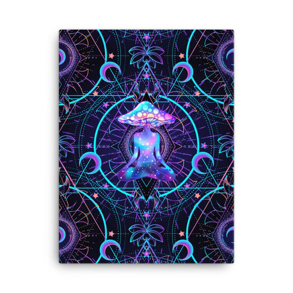 Mushroom Astrology Canvas