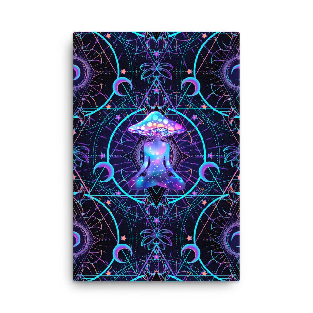 Mushroom Astrology Canvas