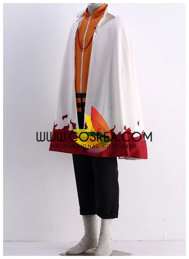 Naruto Uzumaki Seventh Hokage Cape Cosplay Costume