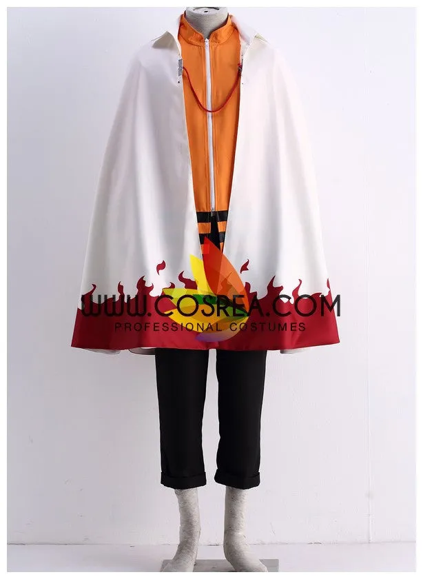 Naruto Uzumaki Seventh Hokage Cape Cosplay Costume