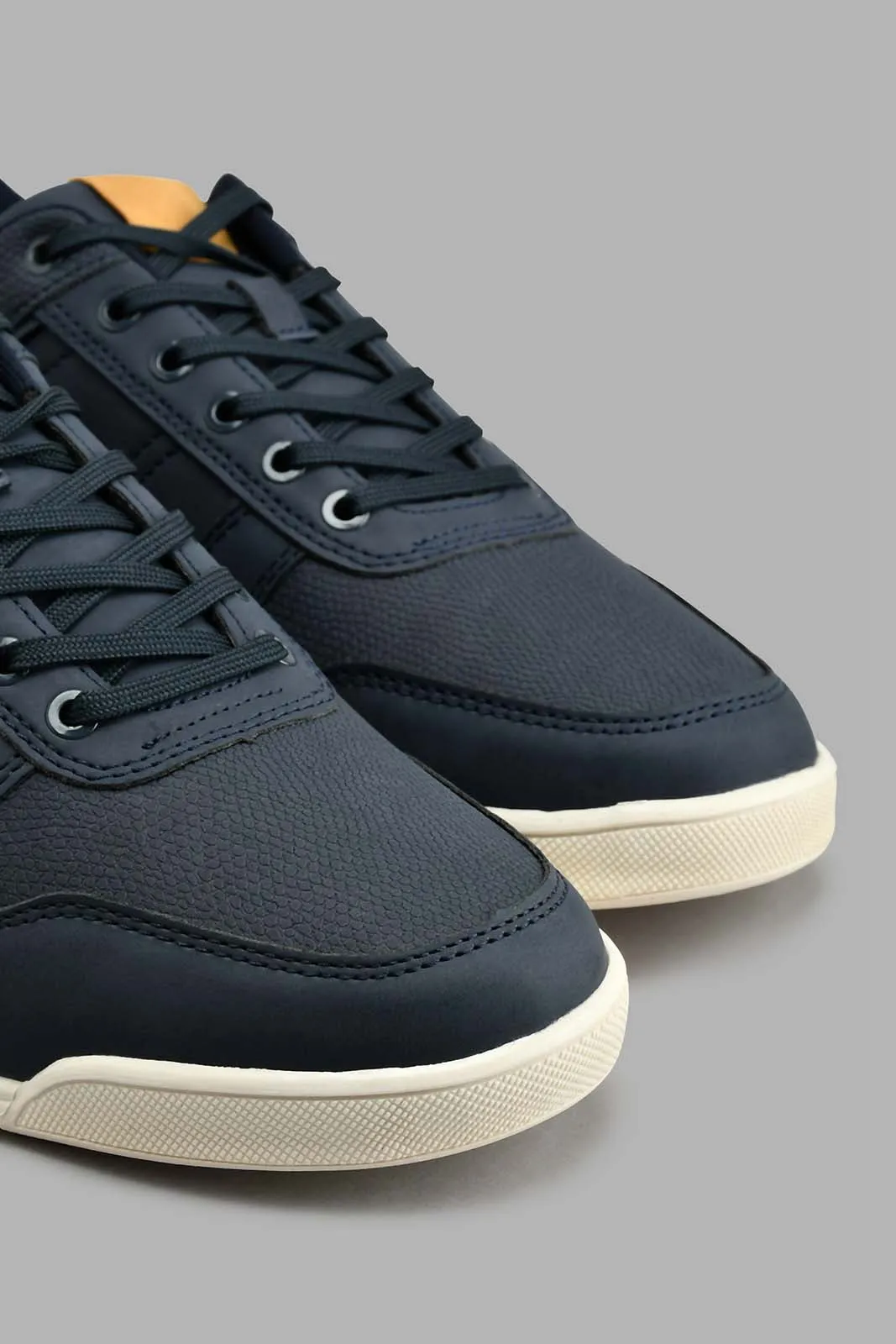 Navy Textured Sneaker