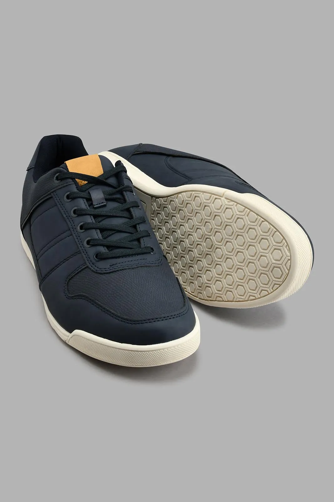 Navy Textured Sneaker