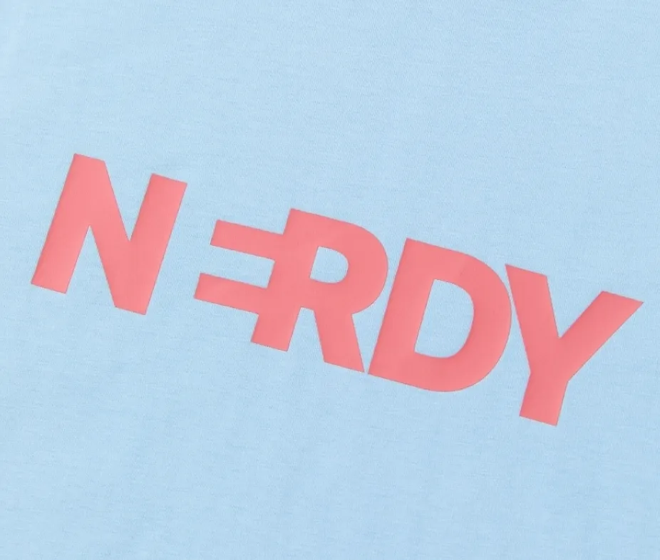 NERDY  |Street Style Cotton Logo T-Shirts