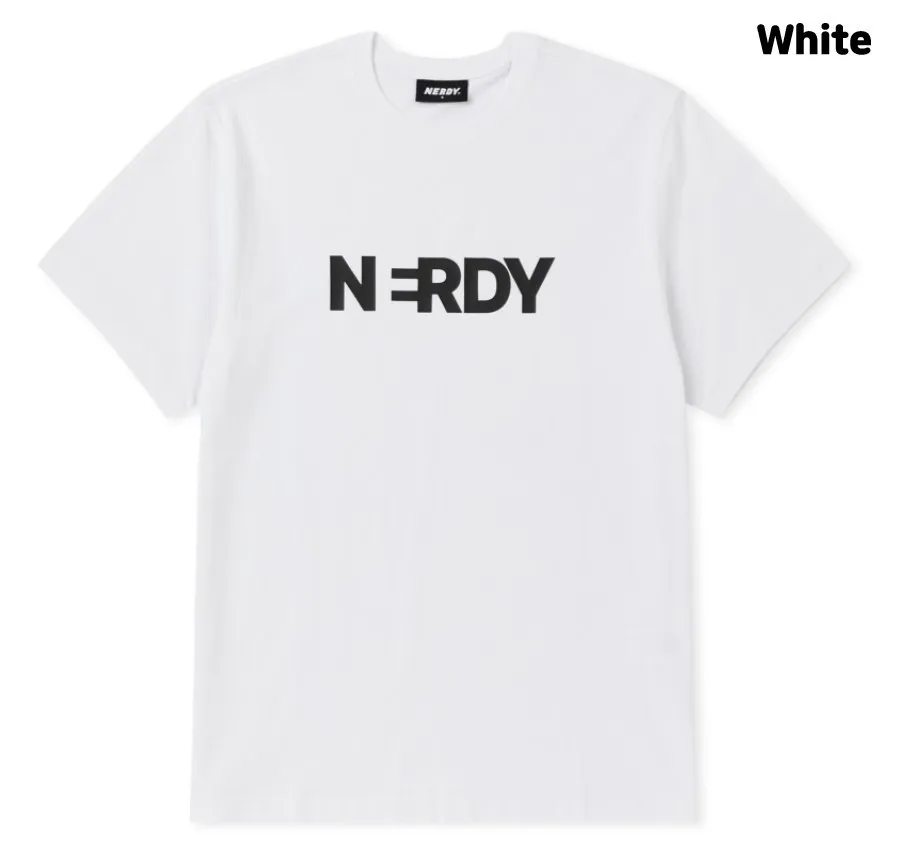 NERDY  |Street Style Cotton Logo T-Shirts