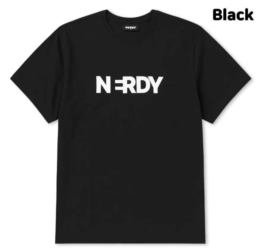 NERDY  |Street Style Cotton Logo T-Shirts