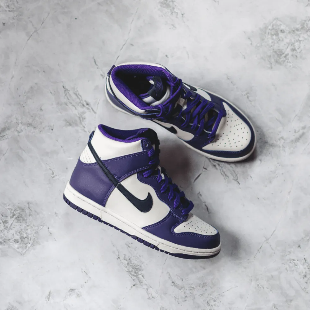 Nike Dunk High Electro Purple Midnight Navy (GS)