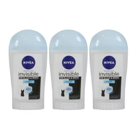 Nivea Deodorant Stick Black & White Invisible Fresh 40 ml 3-PACK