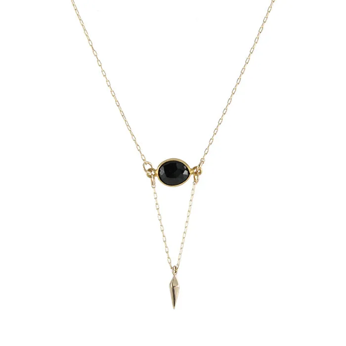 Onyx Point Necklace