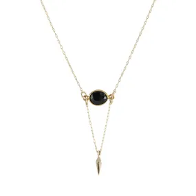 Onyx Point Necklace