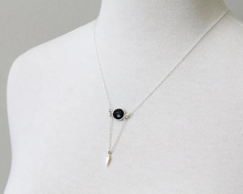 Onyx Point Necklace