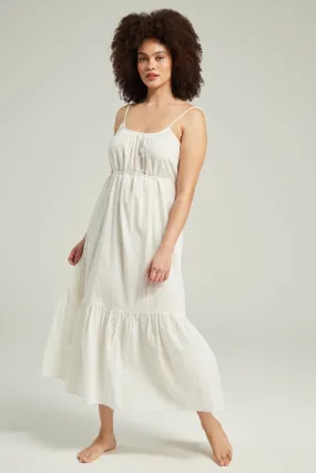 Organic Cotton Maxi Trapeze Dress