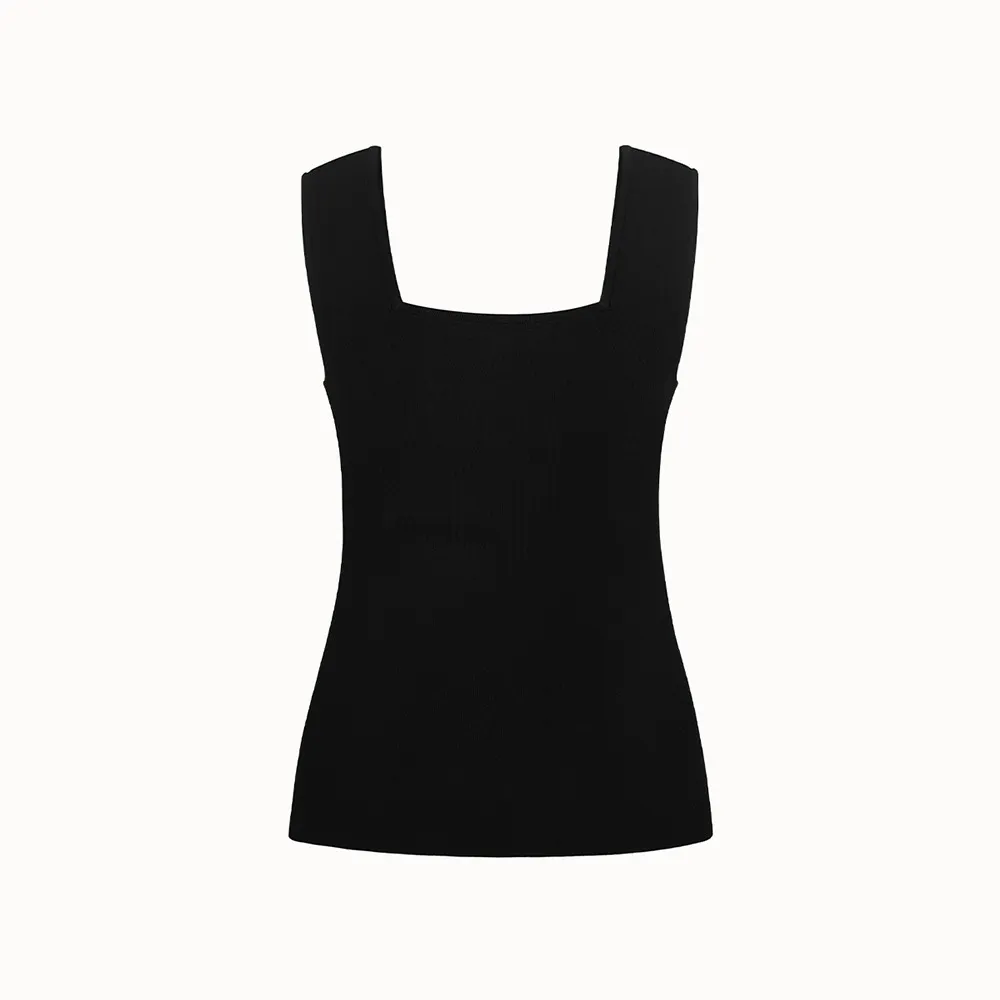 ORR  |Casual Style Blended Fabrics Sleeveless Street Style Plain