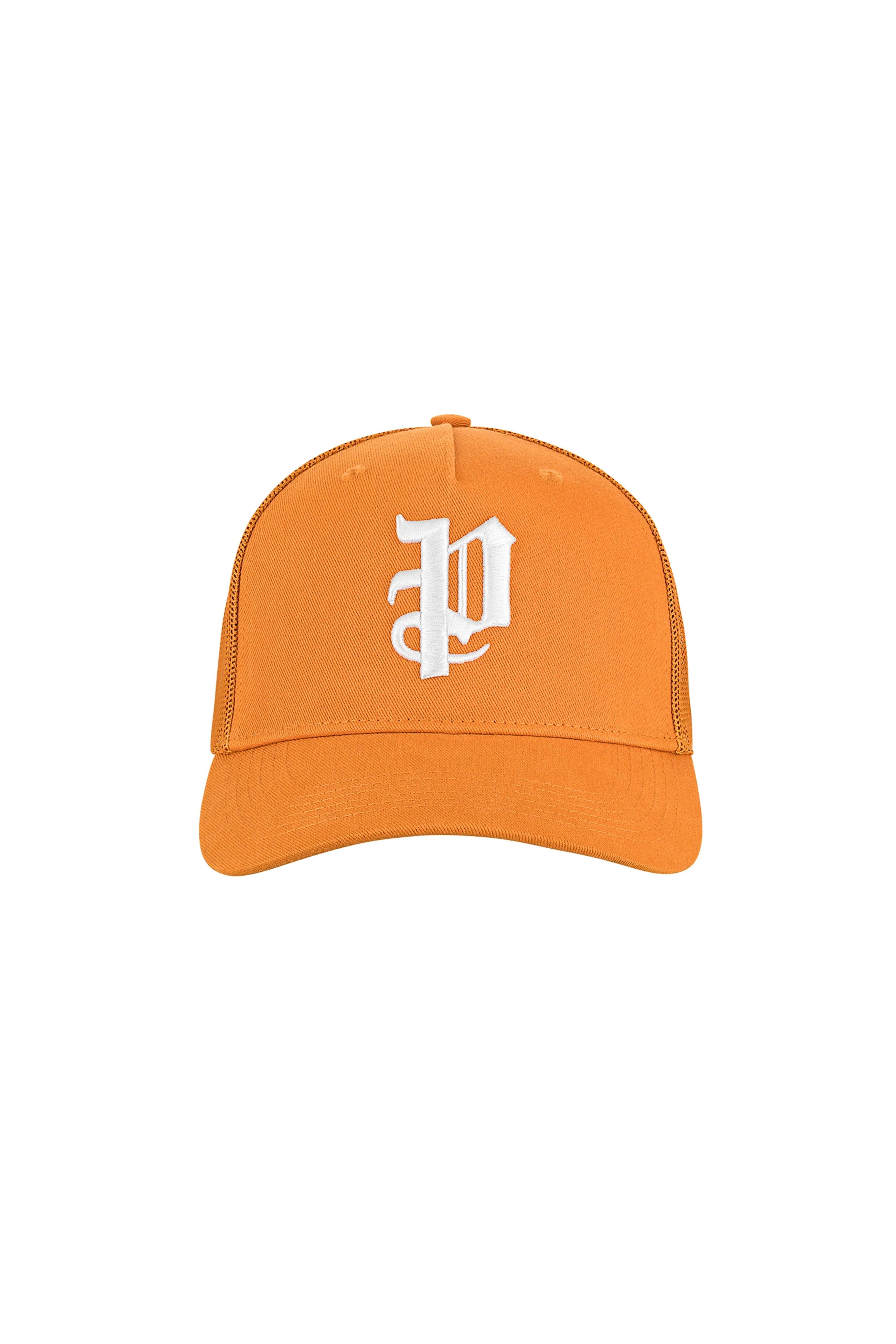 P Logo Trucker Hat - Orange