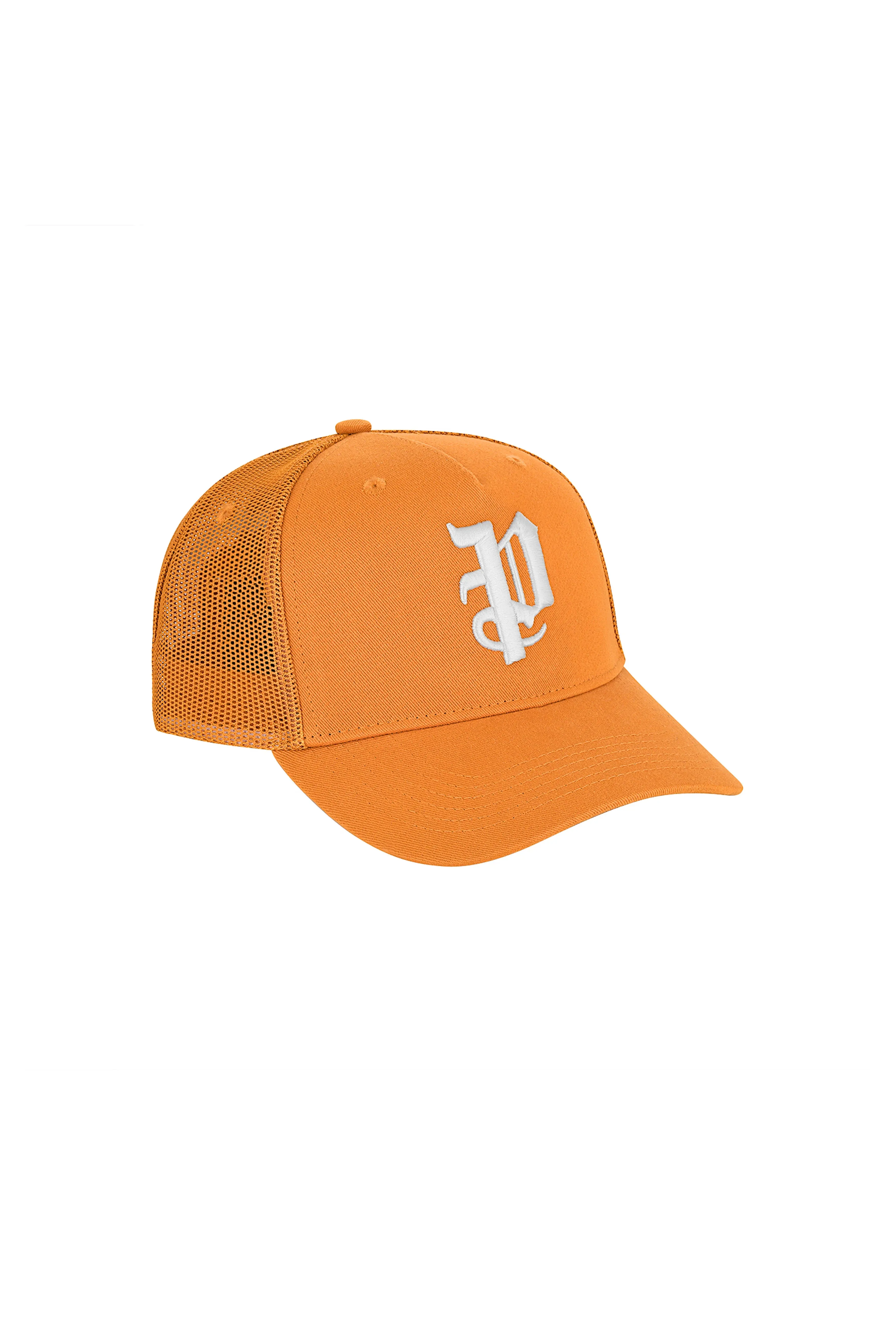 P Logo Trucker Hat - Orange